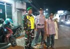 Ciptakan Kondisi Aman, Babinsa dan Linmas Kompak Amankan Wilayah Binaan